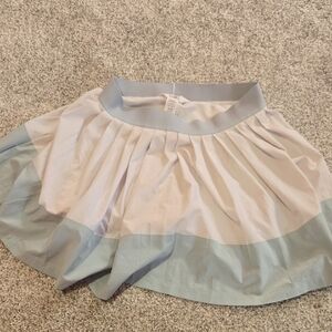 Athleta Girl Two-Tone Light Blue and White Circle Skirt